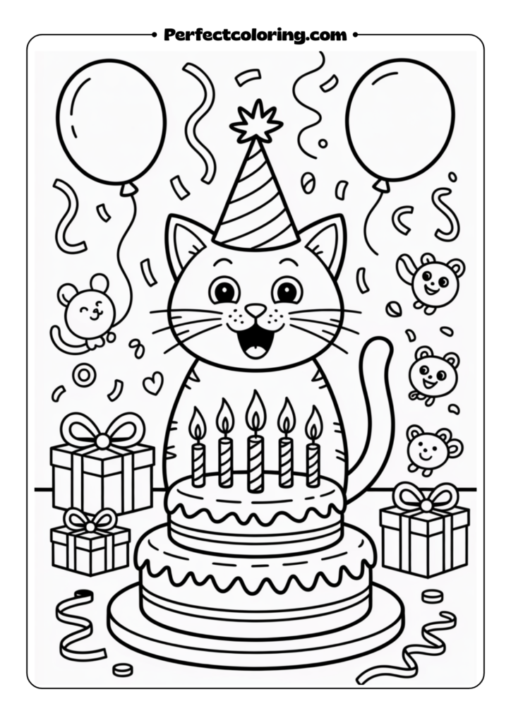 Birthday Party Cat