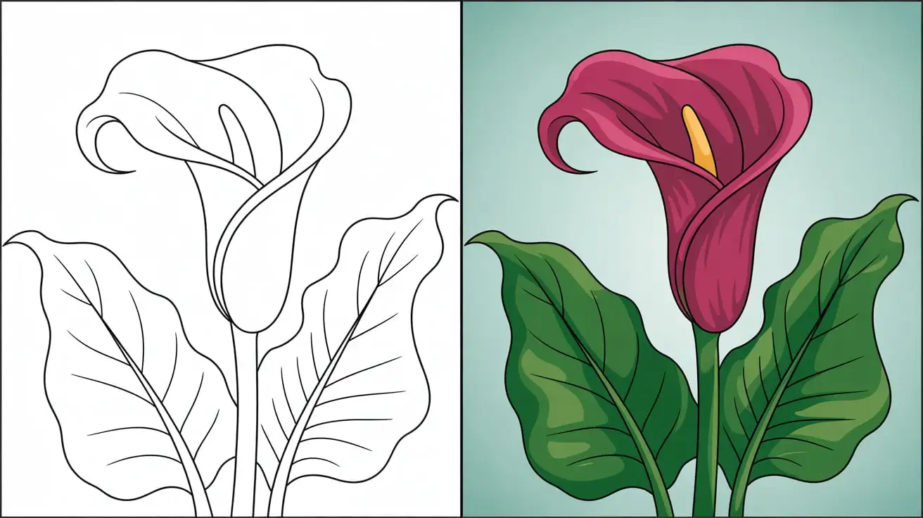 Flower coloring pages