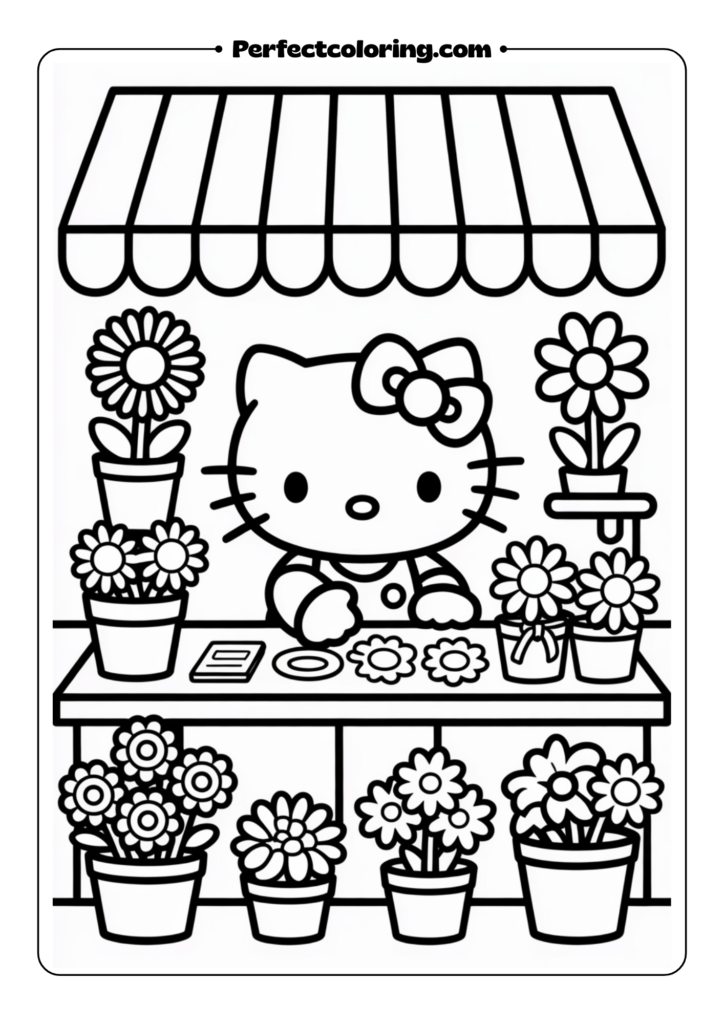 Hello Kitty Flower Shop