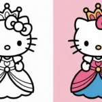 Hello Kitty coloring pages