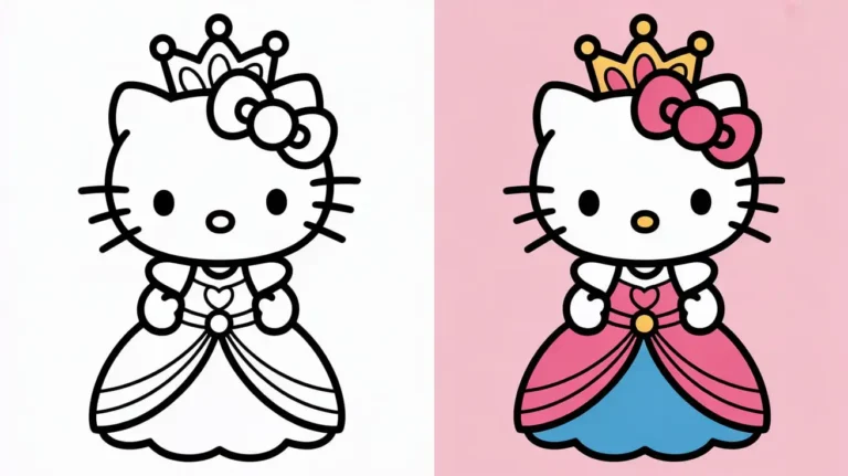 Hello Kitty coloring pages