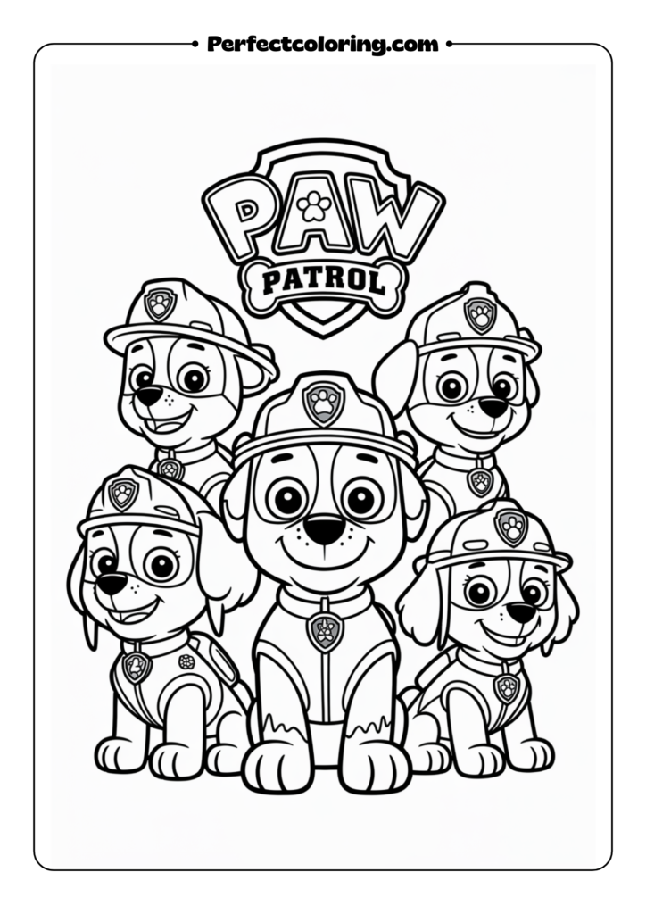 Paw Patrol Team Portrait