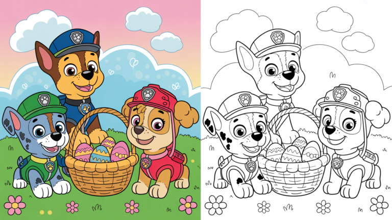 Paw patrol coloring pages