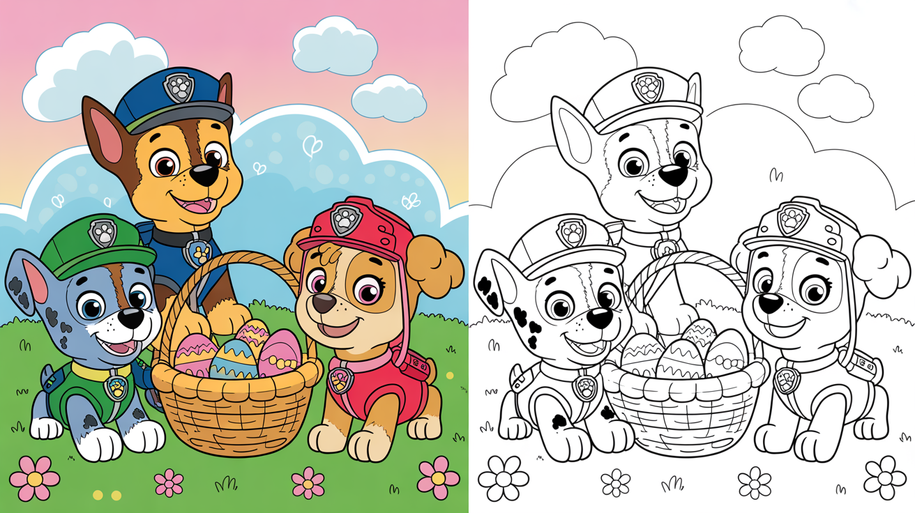 Paw patrol coloring pages