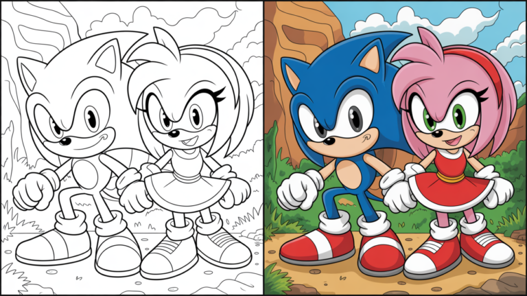 Sonic Coloring pages