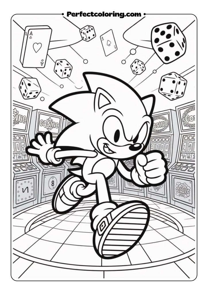 Sonic in Casino Night Zone