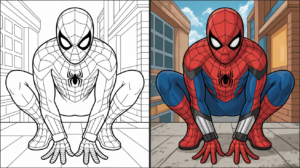 Spider-man coloring pages