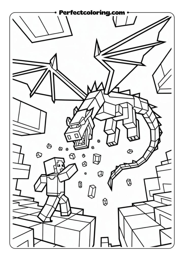 Steve vs Ender Dragon