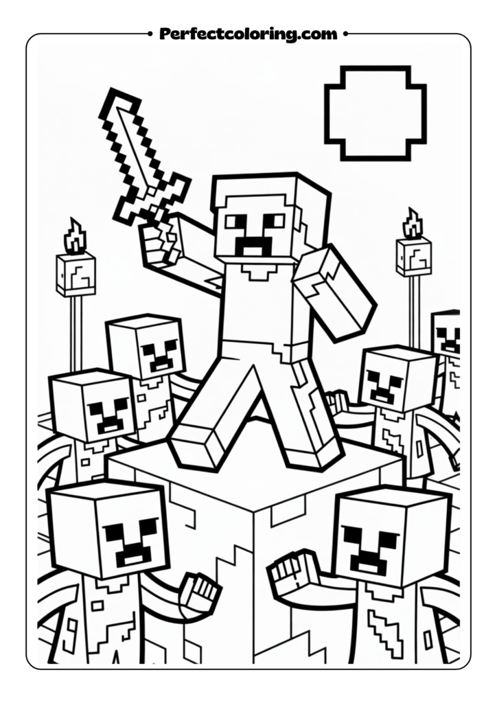 Steve vs Zombie Horde