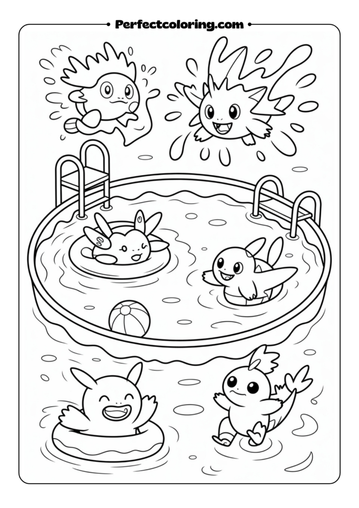 Water Pokemon Pool Party