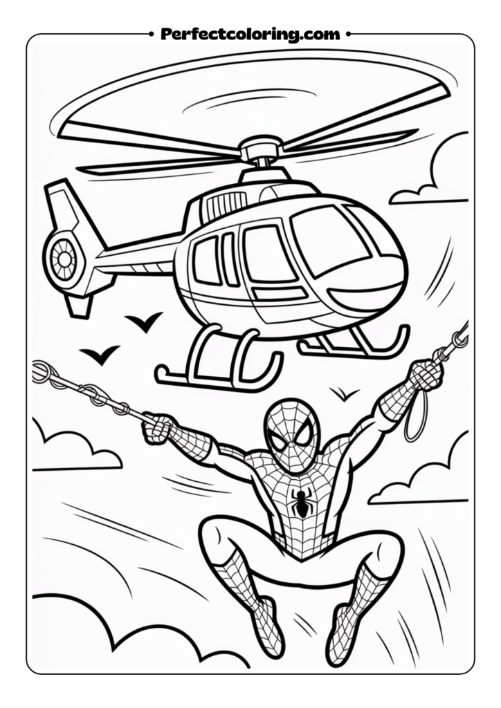 Web-Slinging with Helicopter